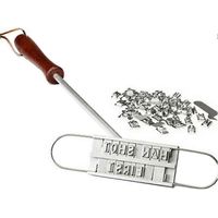 Tampon à barbecue imprimé avec manche en bois, outil pour griller la viande, les steaks et le brandy.-AquaForge