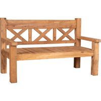 deVries Gartenbank ""WOODIE"" Rustique 160 aus Teakholz Holzbank 163 x 82 x 99 cm