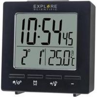 Explore Scientific RDC1005BLK réveille-matin Réveil numérique Noir