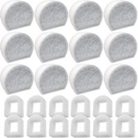 Lot de 24 préfiltre en mousse et filtre à carbone – Compatible fontaines PetSafe Drinkwell INOX 360, Avalon, Pagoda, Seascape, Sedona – Filtration efficace