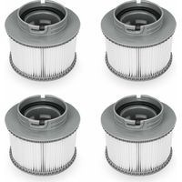Tigrezy Lafiucy Filtre de Remplacement pour MSPA FD2089, Pompe à Cartouche Filtrante pour Piscine Hot Subs et Spas, 4PCS