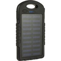Arcas Solar-Powerbank S60 mit 6000mAh und Taschenlampenfunktion