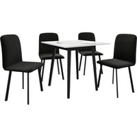 Conjunto de mesas y sillas para comedor Edmond 116, Amor Velvet 4322, 77x85x85cm, Diámetro: 0, Número de asientos: 4, Estilo: Contemporary