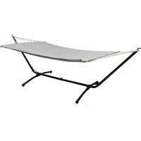 Outdoor Hängematte mit Gestell - 310cm Hängemattengestell 200x120 Stabhängematte