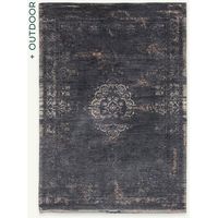 MEDALLION DESIGN - FADING WORLD MEDALLION TAPPETO - Prodotto in Belgio - Tessuto piatto jacquard meccanico - Rifinito a mano - Antiscivolo naturale - 100% cotone - Nero minerale - 140 x 200 CM