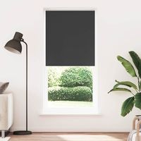 vidaXL Store enrouleur occultant 124,4 x 230 cm, largeur du tissu 120 cm, noir