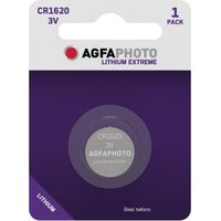 AgfaPhoto 150803456 - Pile bouton lithium, couleur argentée