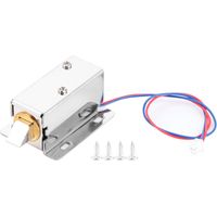 Serrure de Porte Magnétique électrique Serrure électromagnétique Miniature Serrure de Commande pour Boîte de Tiroir d'armoire, DC 12V