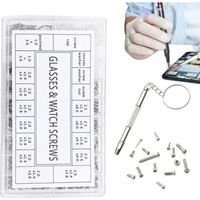 Kit de réparation lunettes, kit d'outils verres Écrous et vis d'entretien lunettes soleil, outil tournevis précision pour montre, téléphone portable, G -