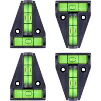 Lntyq Set mit 4 kleinen Wasserwaagen, Mini-Wasserwaage, Wohnmobilteile und -zubehör, Wasserwaagen-Set, Wohnmobilzubehör, Wohnmobil-Gadgets, Nivellierrampe