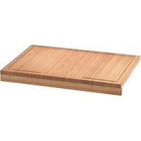 Schneidebrett aus Bambus mit Rand, großes Gebäckbrett aus Holz, 56 x 38 cm XXL