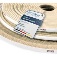 STEIGNER Bürstendichtung selbstklebend Beige 8 mm x 40 m - Robuste Türbürstendichtung für Schiebetüren, Innentüren - Fensterdichtung, Zugluftstopper, Insektenschutz