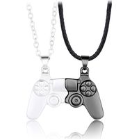 Collier pendentif femme, collier couple, collier magnétique, collier pendentif contrôleur de jeu pou