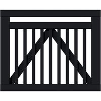 Plus Tor Linea 100 x 80 cm RAL 9005 Schwarz