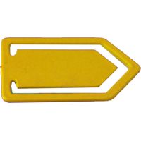 Maya Professional Tools wclip02 – 4 clip Metal DETECTABLE por di metalli, grande, 10 pezzi, giallo