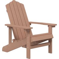 vidaXL Garden Adirondack Chair HDPE Brown