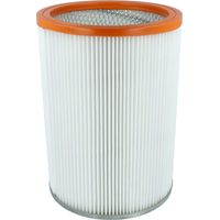 vhbw Cartridge Filter compatible with Nilfisk-Alto Turbo M2, D2, M2 S-FA, M2 L, D R 637, D/X-B1, D-B1 Vacuum Cleaner - Orange White