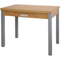 Mesa de cocina Isabella extensible acabado roble, 100/160 x 60 x 76 cm (largo x ancho x alto)