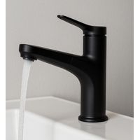 Badplaats Robinet de lavabo de salle de bain Parma - Noir - Miti