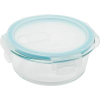 Contenitore Tondo Con Coperchio Con Sfiato 400 Ml Vetro