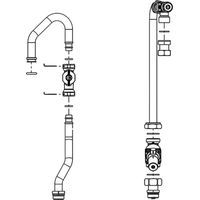 WOLF Kit di conversione primario inferiore per CAT-2 Convert, 8617318