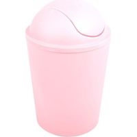 Poubelle à bascule AKO 5,5L Rose Pastel MSV