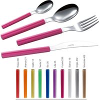 Servizio Set di Posate 24 Pezzi in Acciaio Eme Sky Bianco 19
