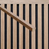 HOME DELUXE Baguette de finition pour panneau acoustique ENDO Oak - 240 cm Baguette de finition, finition pour panneaux acoustiques, baguette pour panneaux acoustiques
