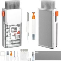 Kit de nettoyage pour clavier et ordinateur portable, kit tout-en-un, outil de nettoyage pour MacBook, iPad, iPhone et autres appareils électroniques