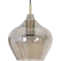 Hängeleuchte - bronze - RAKEL - glas - Ø 20cm - E27 - 2937427 -