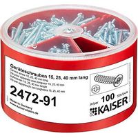 Kaiser 2472-91 caja de 100 tornillos transparentes 3,2 mm