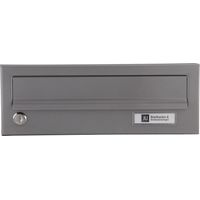 JU Ersatztüre für Hausbrieffachanlage 300 x 110 mm, graualuminium RAL 9007