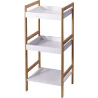 Colonne de salle de bain FORMA, cadre en bambou, 36 x 33 x 80 cm