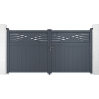 Puerta batiente de aluminio 3m HALTI 300 x 160 cm