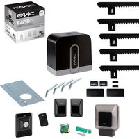 FAAC C720 RAPID KIT 1059995 400 kg 24v 5mt Cremagliera Automazione Cancello Scorrevole
