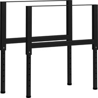 Vidaxl – Établi réglable en métal 85x(69-95,5) cm – Charge maximale élevée – Pieds enduits de poudre pour durabilité – Pour espaces de travail professionnels