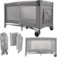 Foldable Travel Crib Playpen With Mattress, 60x120