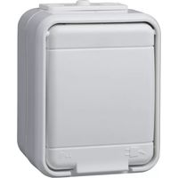 Elso Steckdose 1-fach AP reinweiß 445004