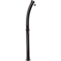 Ducha solar exterior de PVC negro con capacidad de 18 litros cabezal redondo de 7 cm y mezclador de metal incluye todo lo necesario para montaje MPC modelo DOCCIATOMNERA