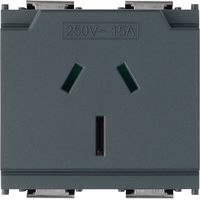 VIMAR - 16262 SICURY Enchufe australiano 2P+T 15A, gris