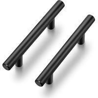 10 Pack 5'' Cabinet Pulls Matte Black Stainless Steel Kitchen Cupboard Handles Cabinet Handles 5”Length