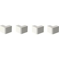 GGK ANGLES EXTÉRIEURS POUR MOULURE ÉLECTRIQUE 22X12MM BLANC - LOT DE 4 214557