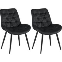 Lot de 2 chaises de salle à manger Rossford Noir