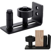 Ajustable Guide de Plancher, Guide Inférieur pour Porte en Bois, Rail Porte Coulissante, Guide Porte Coulissante Sol Réglables, aux Portes de Grange et aux Systèmes de Portes Coulissantes, 8 en 1
