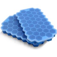Bac à glaçons avec couvercle pour congélateur - Bac à glaçons en silicone à 37 compartiments avec couvercle