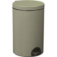 Poubelle à pédale 20 L Gris Ciment - Élora - ROSSIGNOL