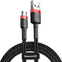 Baseus Cafule USB-zu-Micro-USB-Kabel 2,4 A 1 m (Rot-Schwarz)