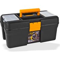 Kunststoff Werkzeugkoffer Werkzeugkiste 392x210x188 mm mit Werkzeugträger