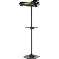 Stufa Elettrica Riscaldatore Infrarossi IP65 Girosole 3x1200W con Tavolino