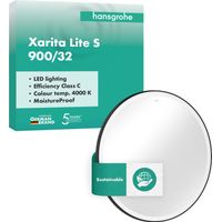 hansgrohe Xarita Lite S Spiegel, runde LED-Beleuchtung,